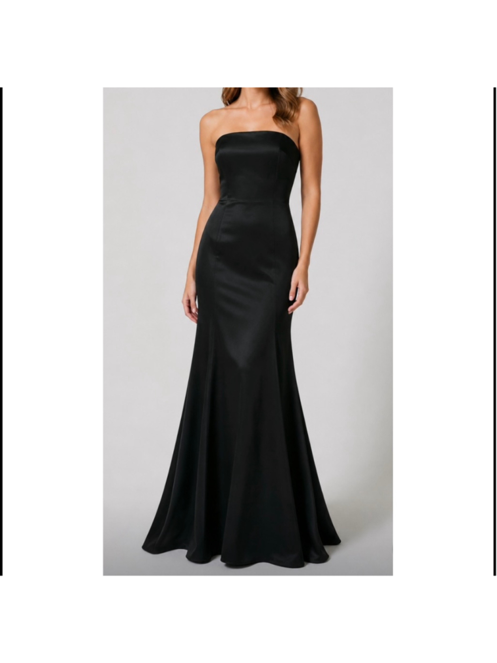 Cache Strapless Black Formal Mermaid Gown Size 6